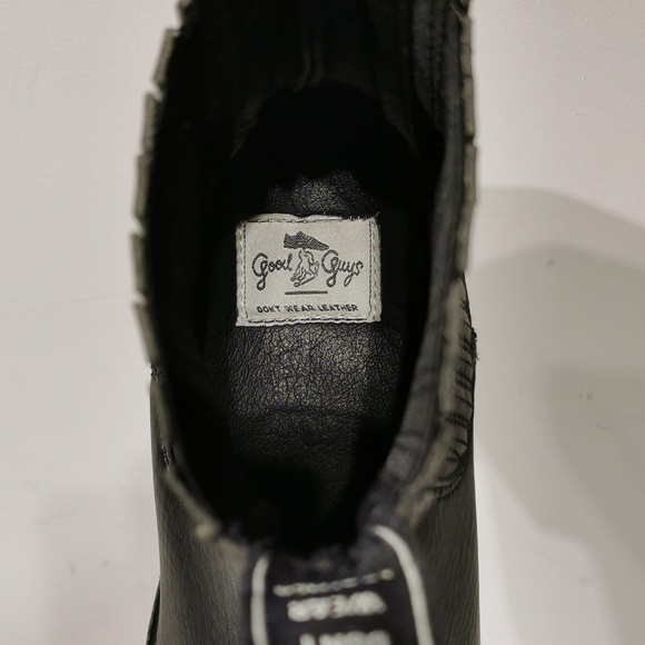 Good Guys Don't Wear Leather The Duke Vegan Unisex Black Boots like New - Picture 5 of 10
